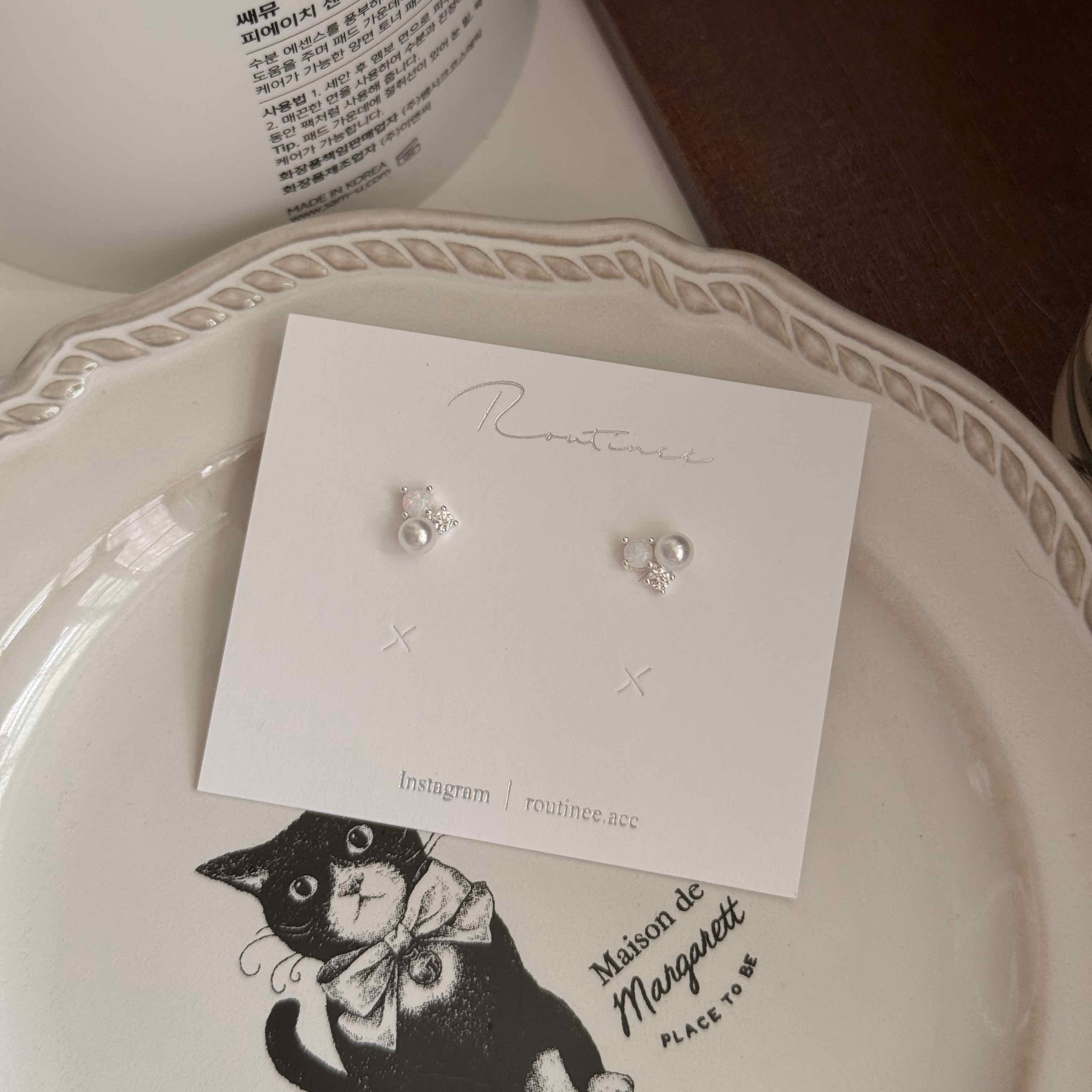 🇰🇷925 silver 珍珠百匯 耳環