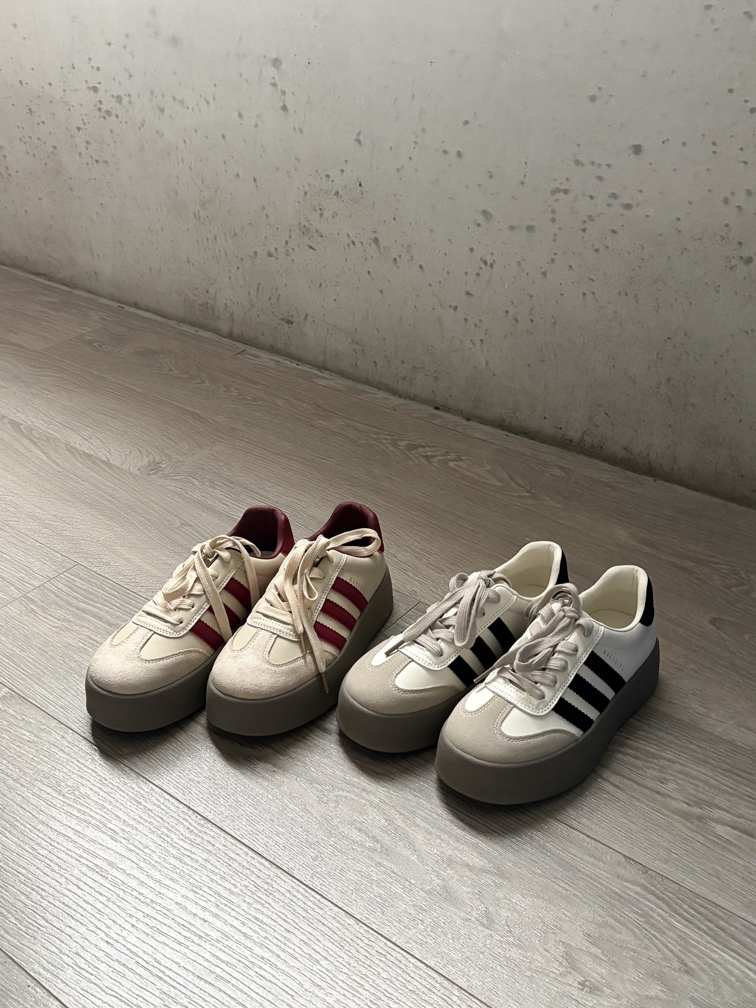 (4/15-4/20團購免運+贈襪)|預購| 韓國簡約厚底德訓鞋22.5-24.5