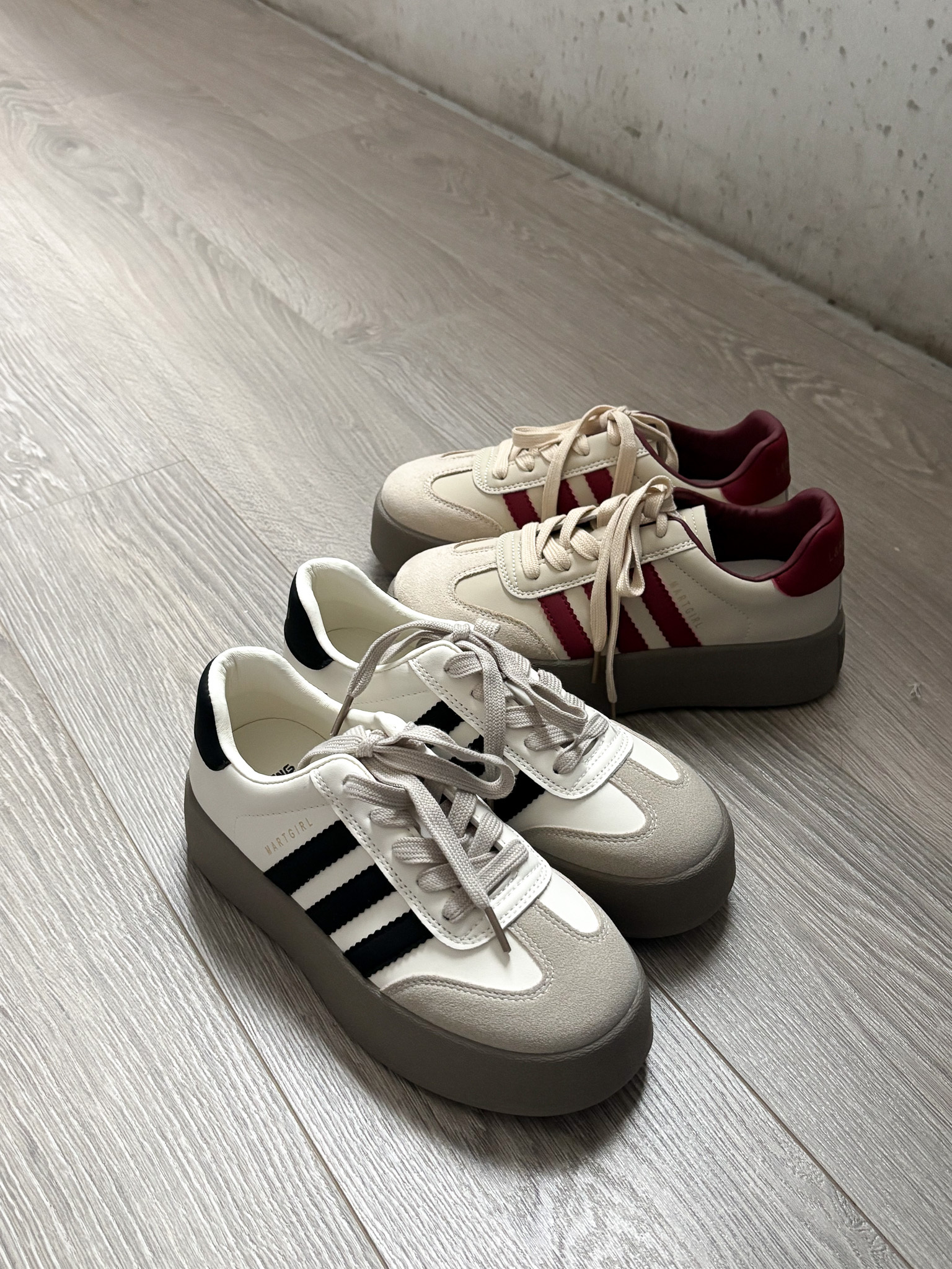 (4/15-4/20團購免運+贈襪)|預購| 韓國簡約厚底德訓鞋22.5-24.5