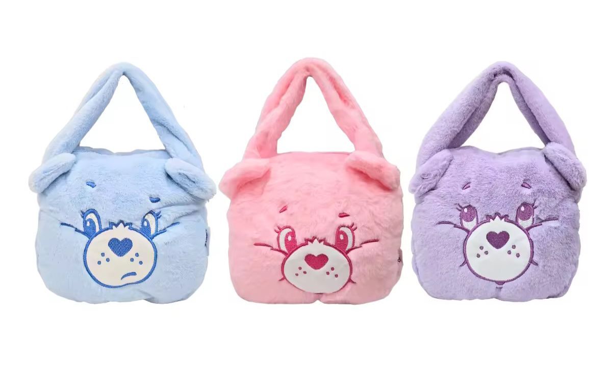 🐻✨【Moshi Moshi × Care Bears 毛毛袋】三色任你揀，超暖超可愛！