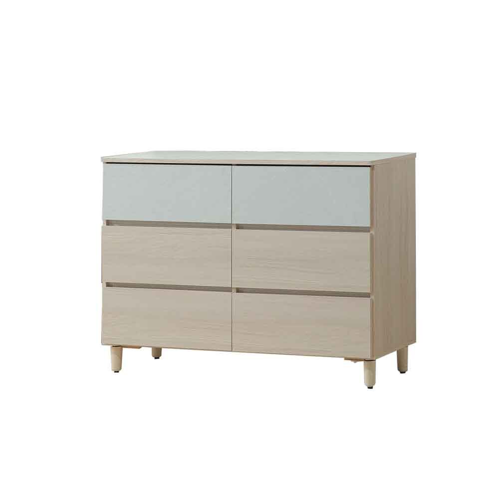 柏蒂家居-夏曼4尺六斗櫃/六抽收納置物櫃