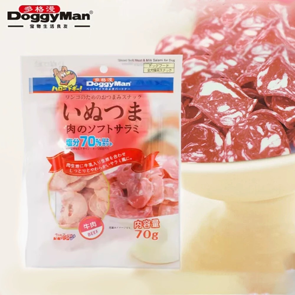 DOGGYMAN 日本牌子 狗狗火腿片 萨拉米波浪片 70G 羊肉/猪肉