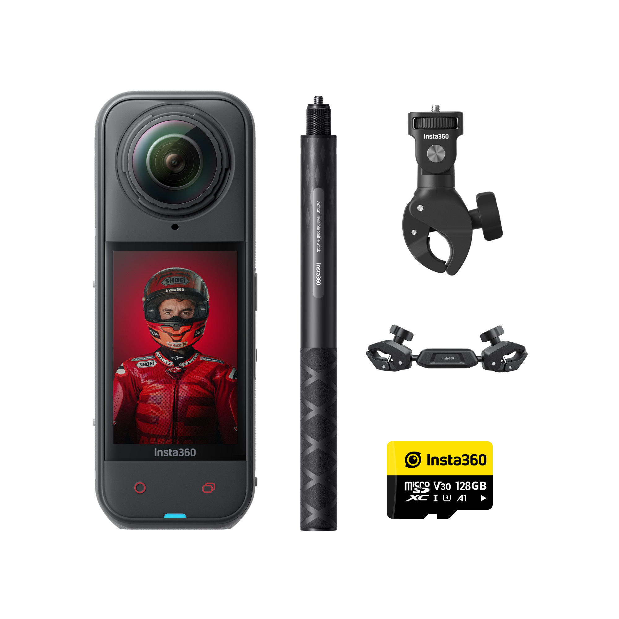 Insta360 X5 全景運動相機 MM93 2025冠軍紀念版 內附128GB記憶卡