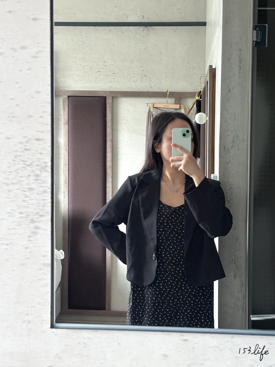 (4/15-4/20團購優惠)|現+預|單釦短版小墊肩薄西裝外套(2色)