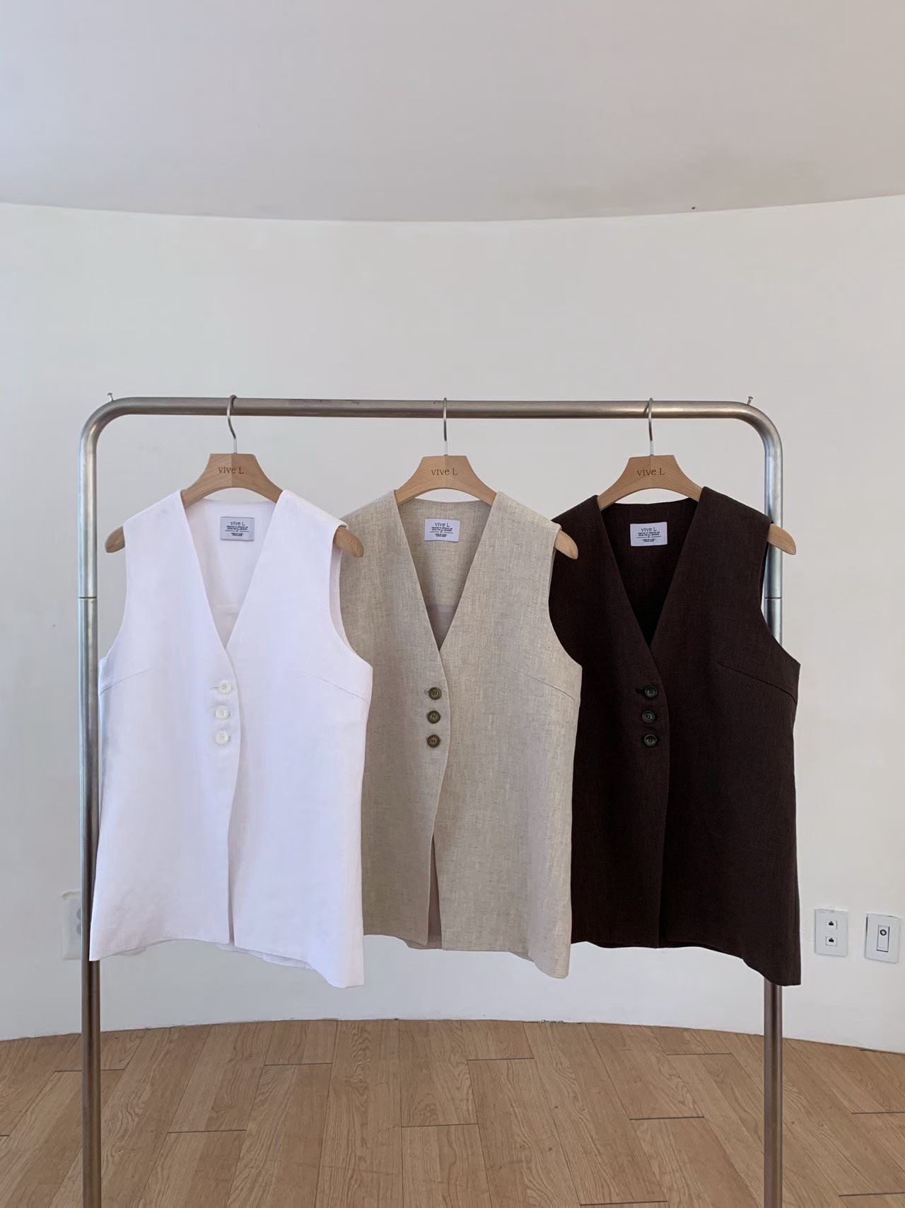 VV2601 Linen Long Waistcoat