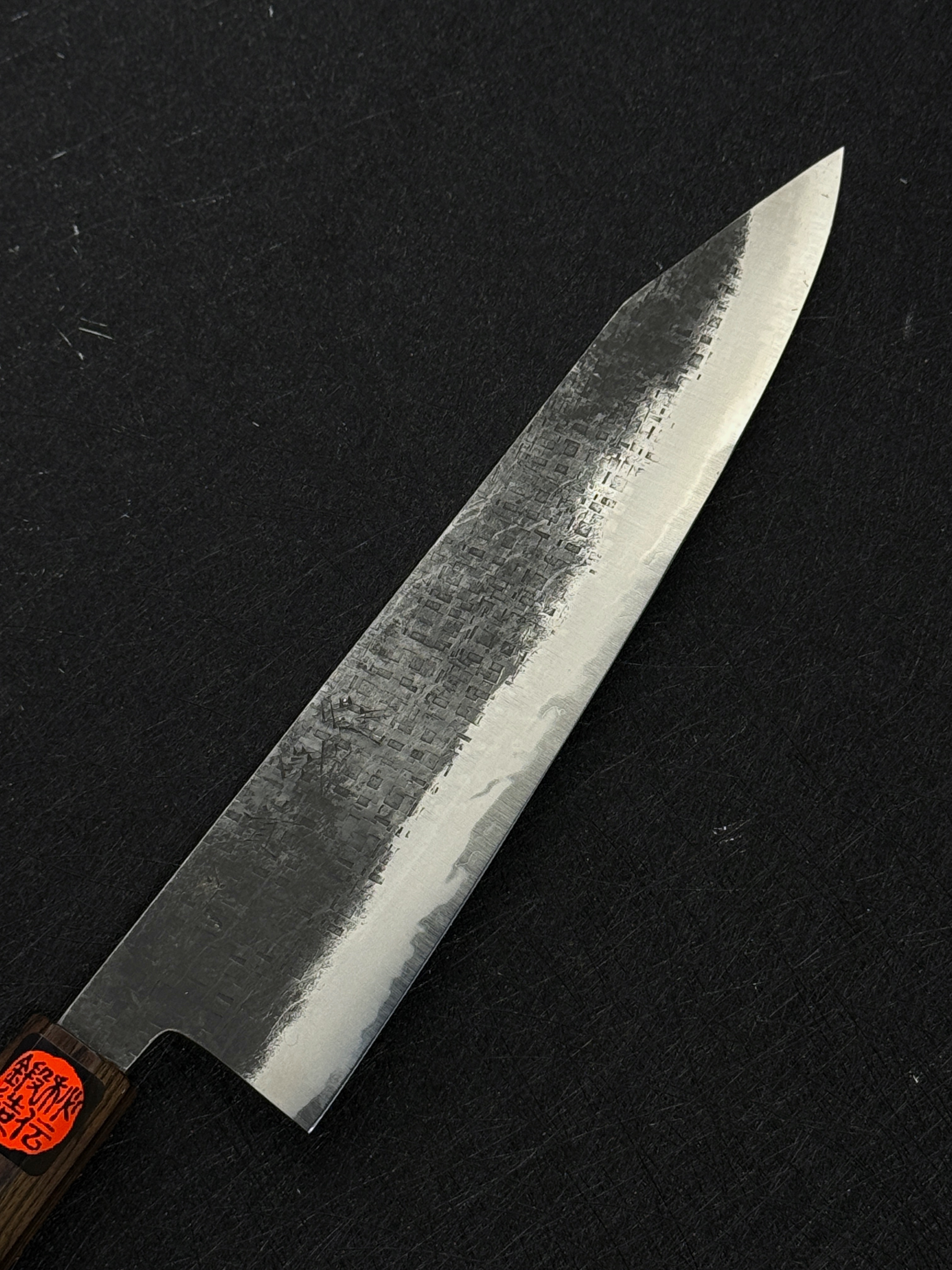 田中誠貴 青二鋼 不鏽鋼割込 黑打 切付牛刀