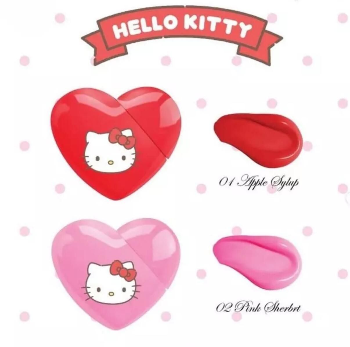 泰國7-11Cintage Beauty x Hello Kitty心形霧面唇釉