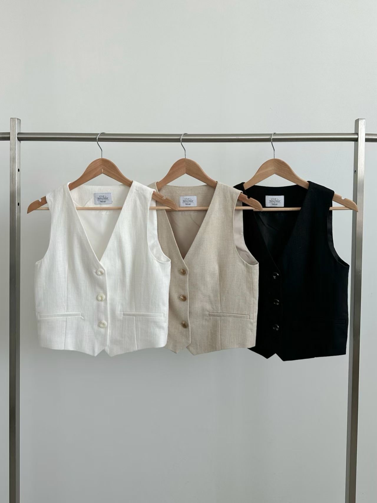 VV2603 Linen Regular Waistcoat