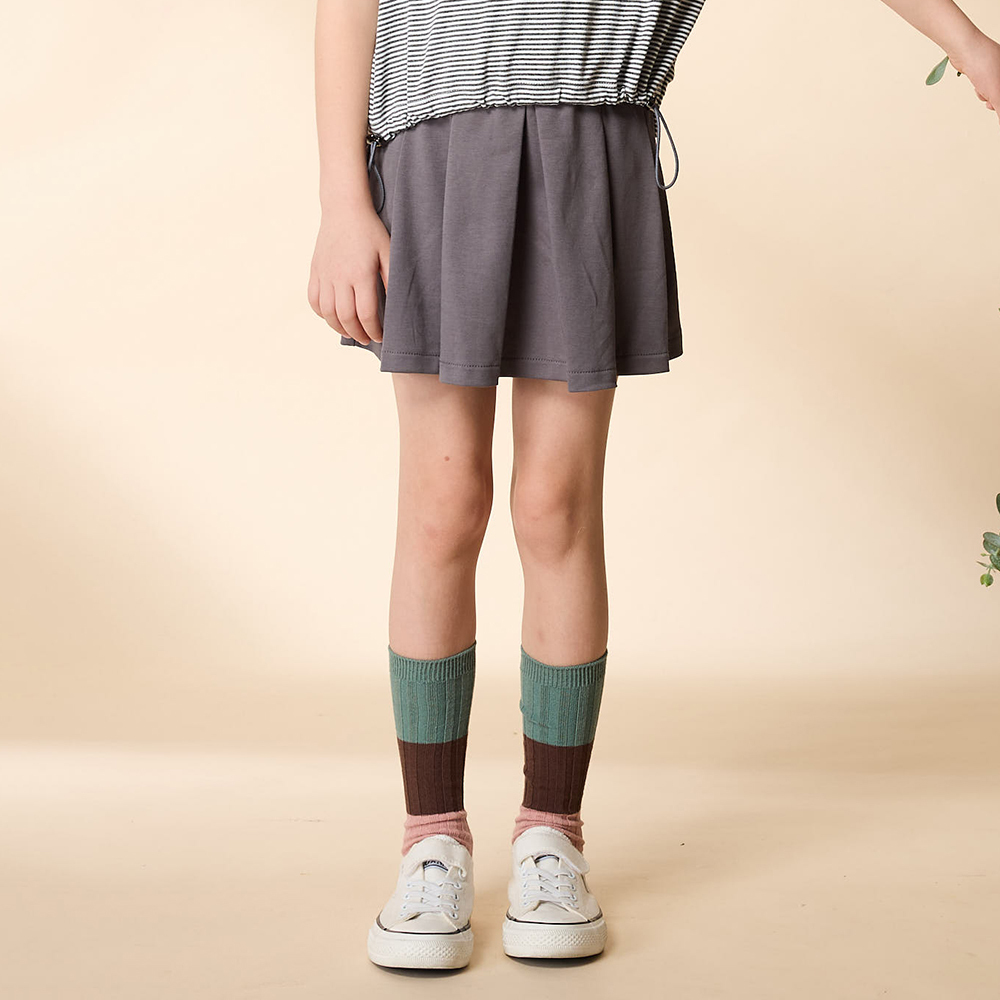 PIPPY 素雅百摺褲裙 灰