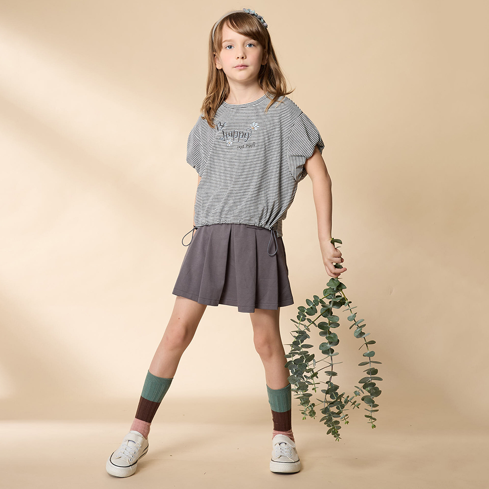 PIPPY 素雅百摺褲裙 灰