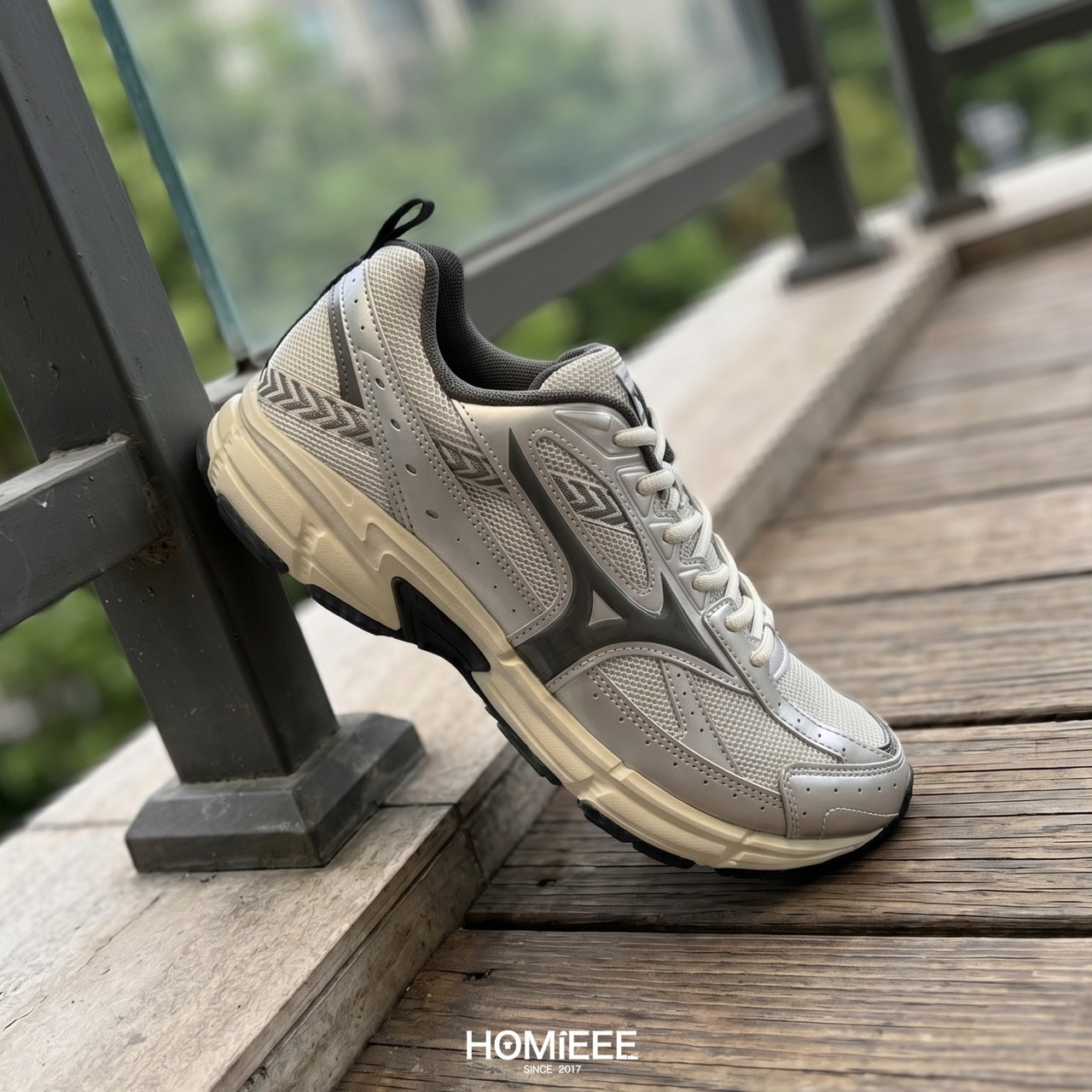 Mizuno Speed 美津濃 慢跑鞋 休閒鞋 網布 奶油底 科技銀 [D1GH223019]