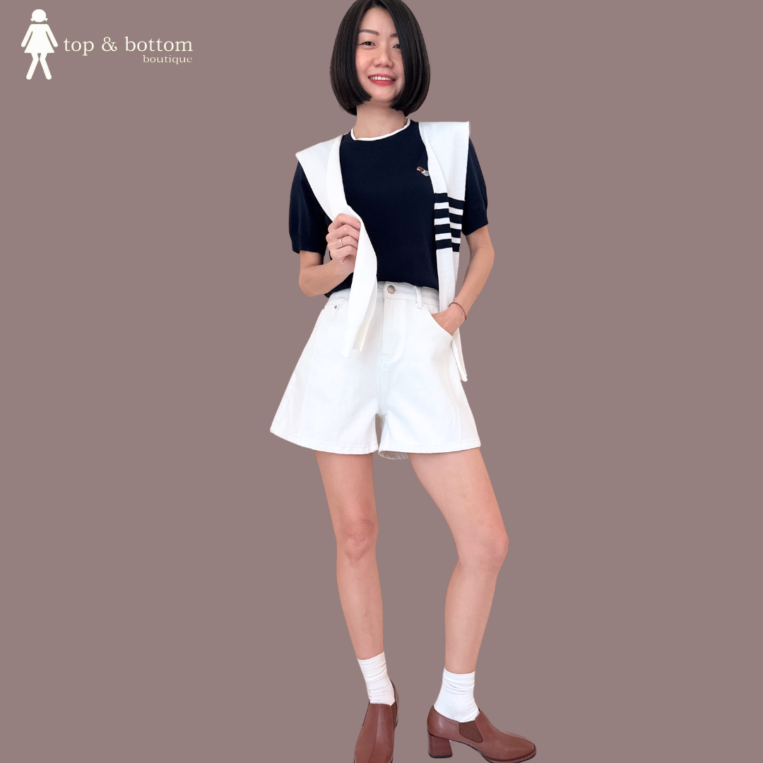 HIGH WAISTED DENIM SHORTS