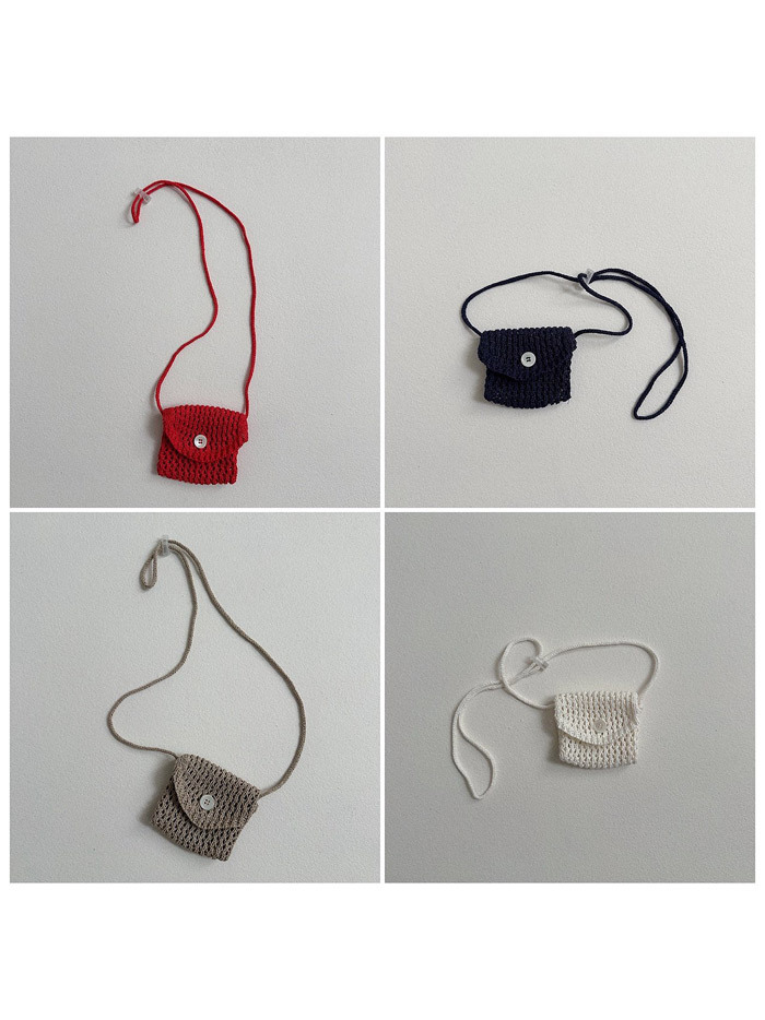 正韓夏Digreenkids 四色鏤空斜背包/腰包