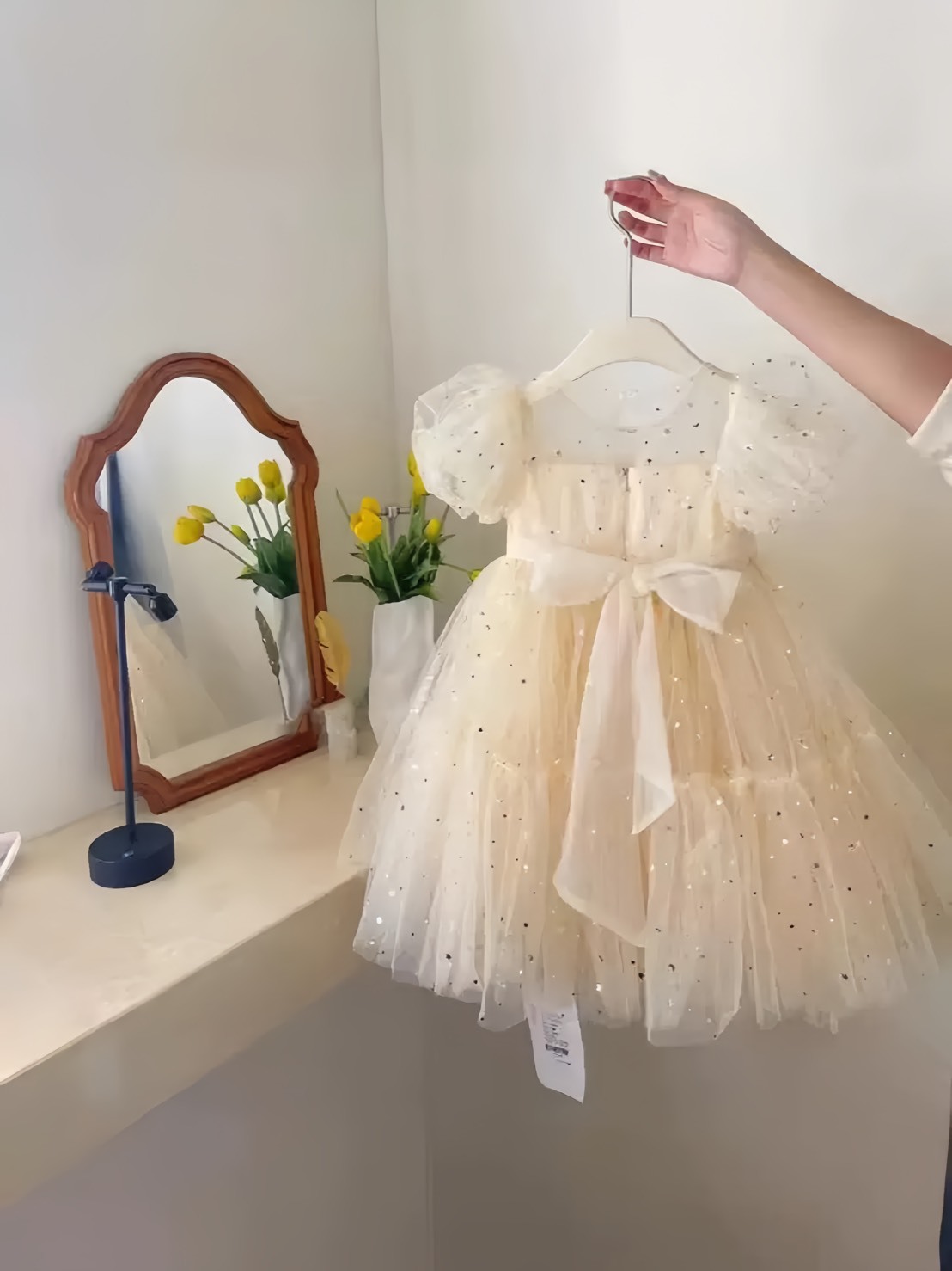 公主風亮片洋裝