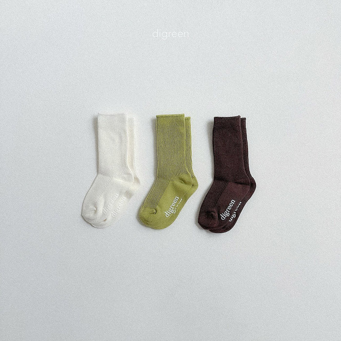 正韓夏Digreenkids 三色日系色襪
