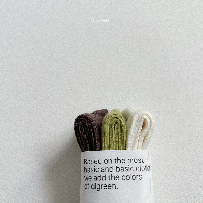 正韓夏Digreenkids 三色日系色襪