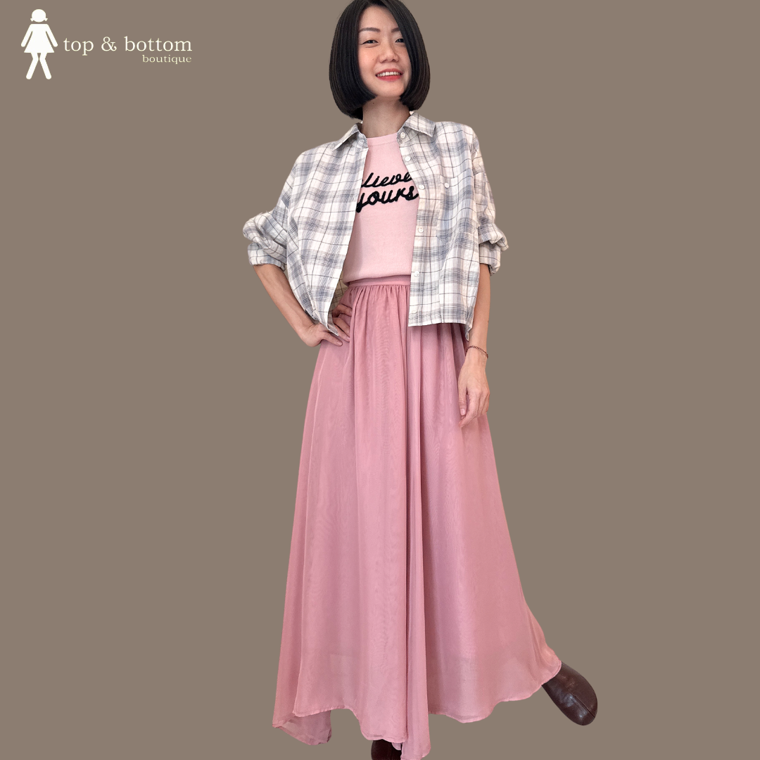 LONG SLEEVE CHECKED SHORT SHIRT