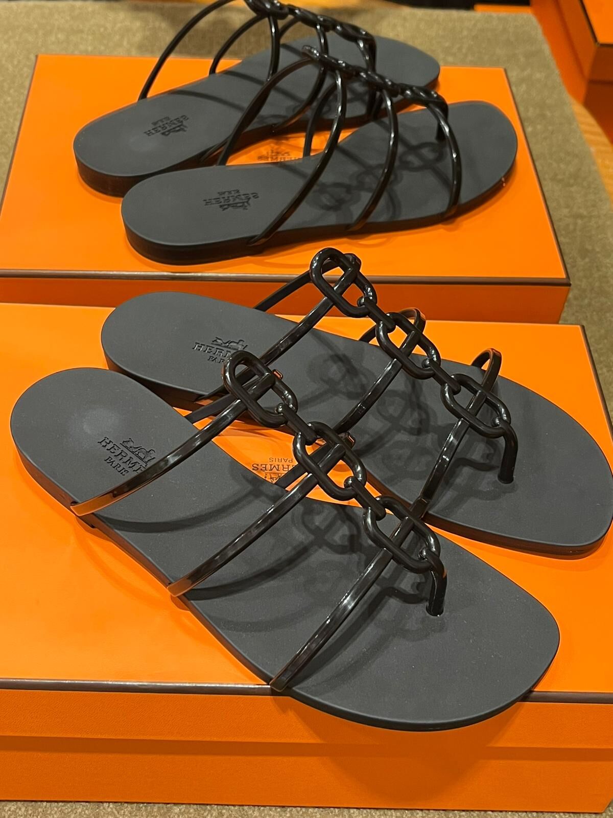 Mykonos sandal TPU noir （可預訂size）