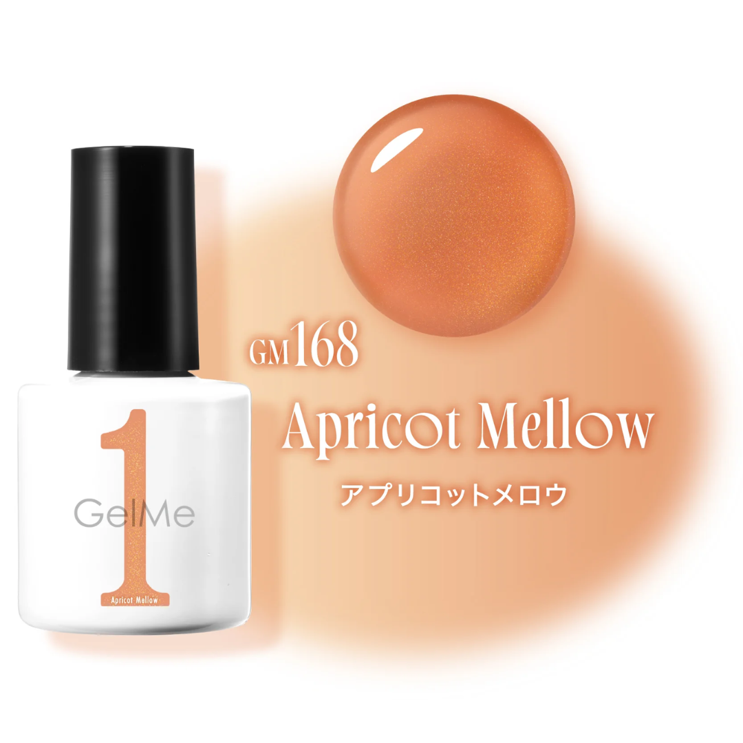日本Gelme1可撕式凝膠Gel甲油 GM168 Apricot Mellow