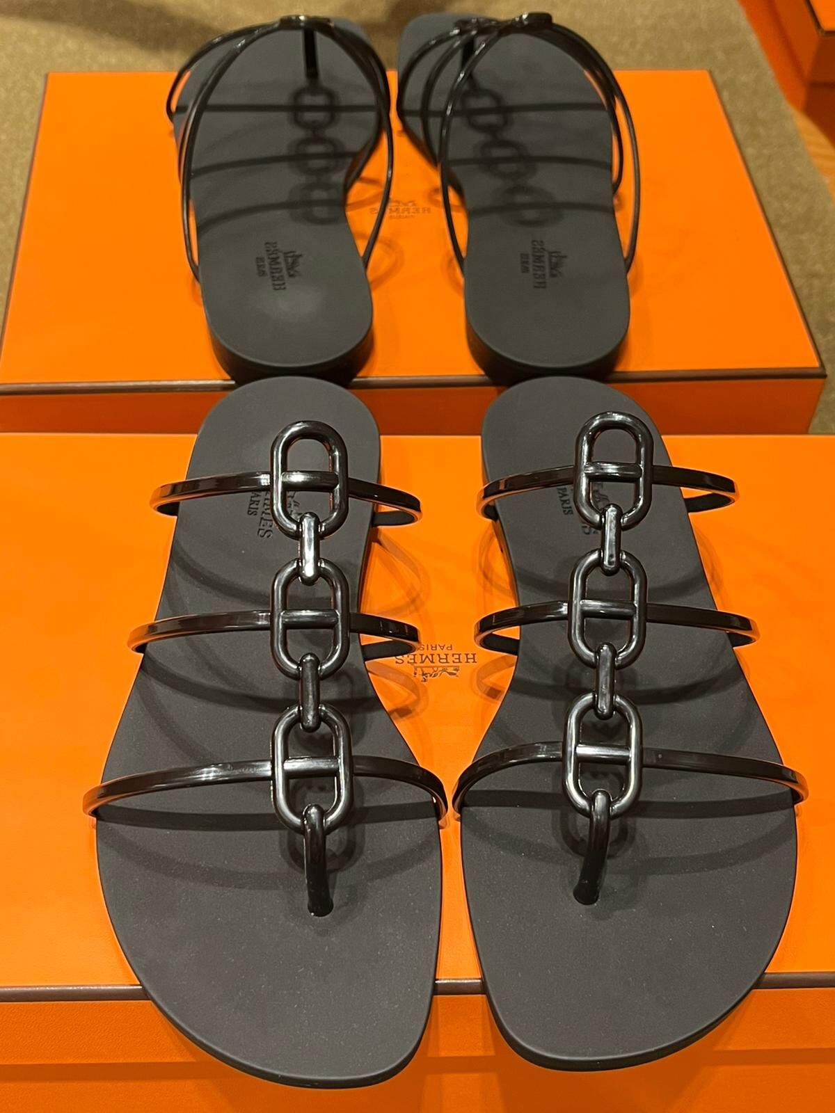 Mykonos sandal TPU noir （可預訂size）