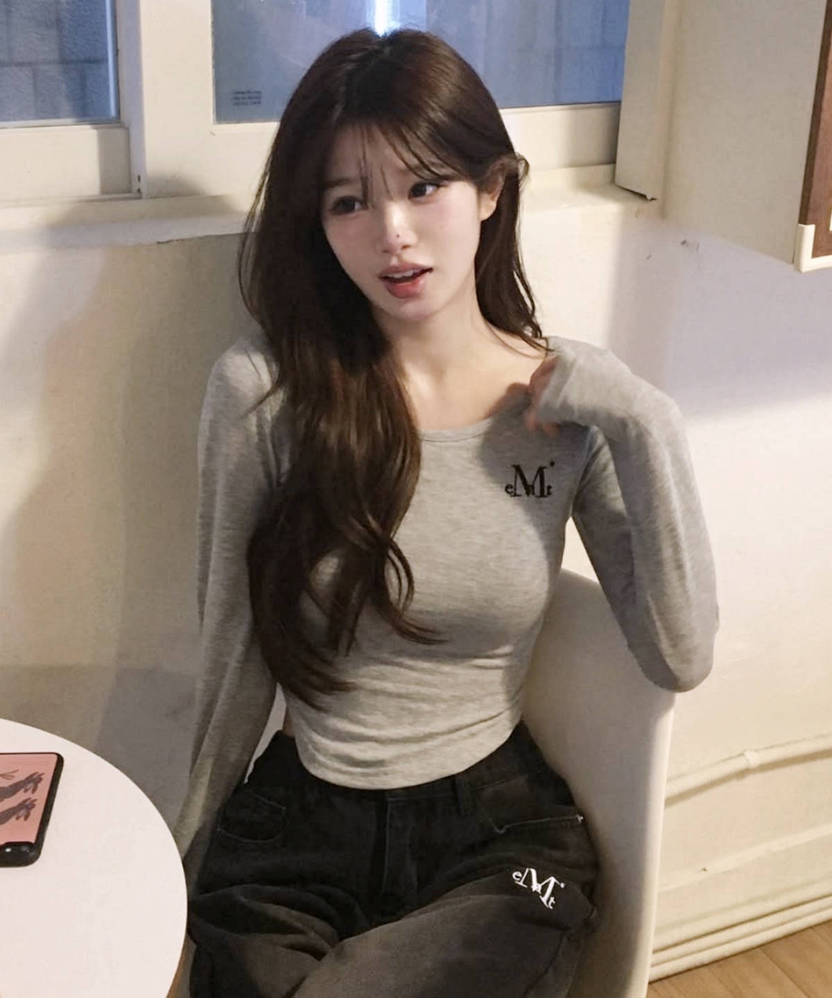 #預購 🇰🇷韓國26春夏 MUCENT 修身U領圓弧下擺長袖 3色 M12