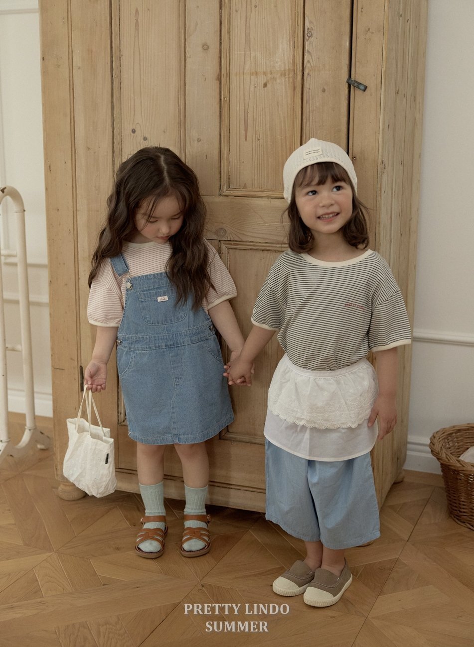 正韓夏Lindo 美式牛仔吊帶裙