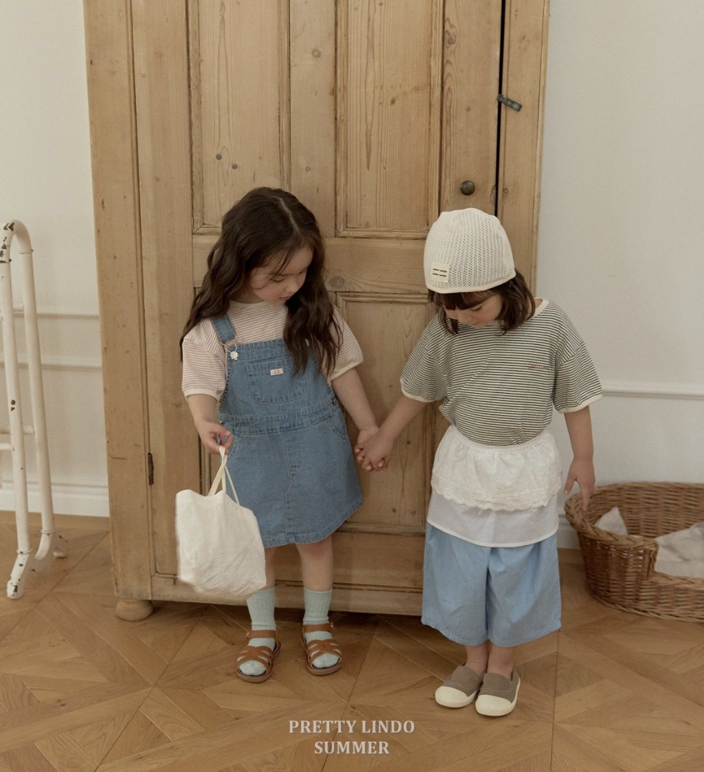 正韓夏Lindo 美式牛仔吊帶裙