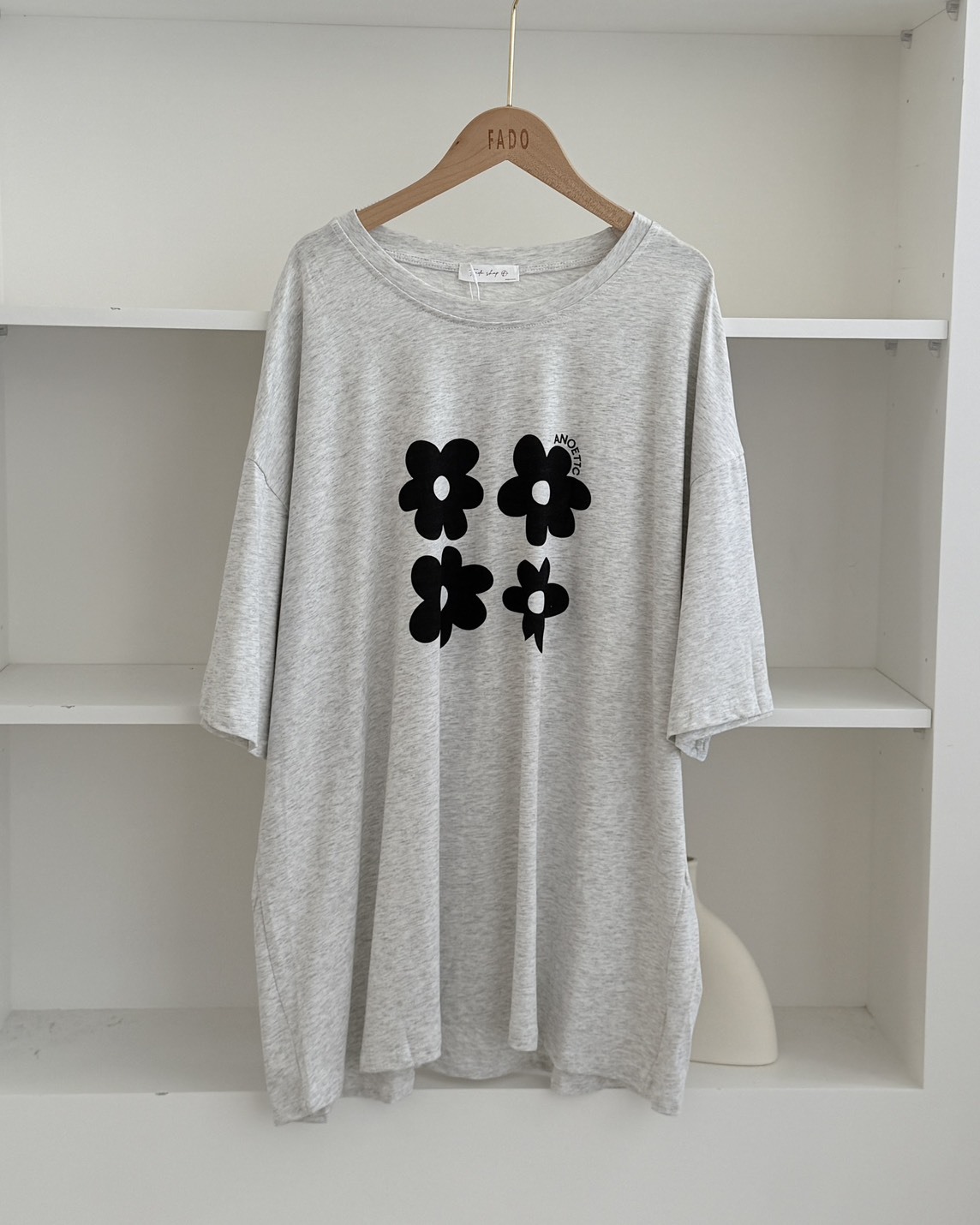法朵Fado shop｜四小花寬鬆短T  0215083 兩色