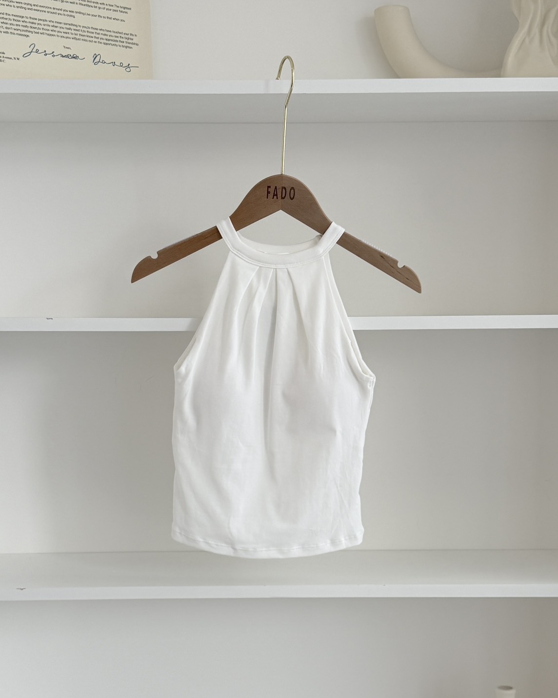 法朵Fado shop｜削肩固定杯背心 5265010 三色