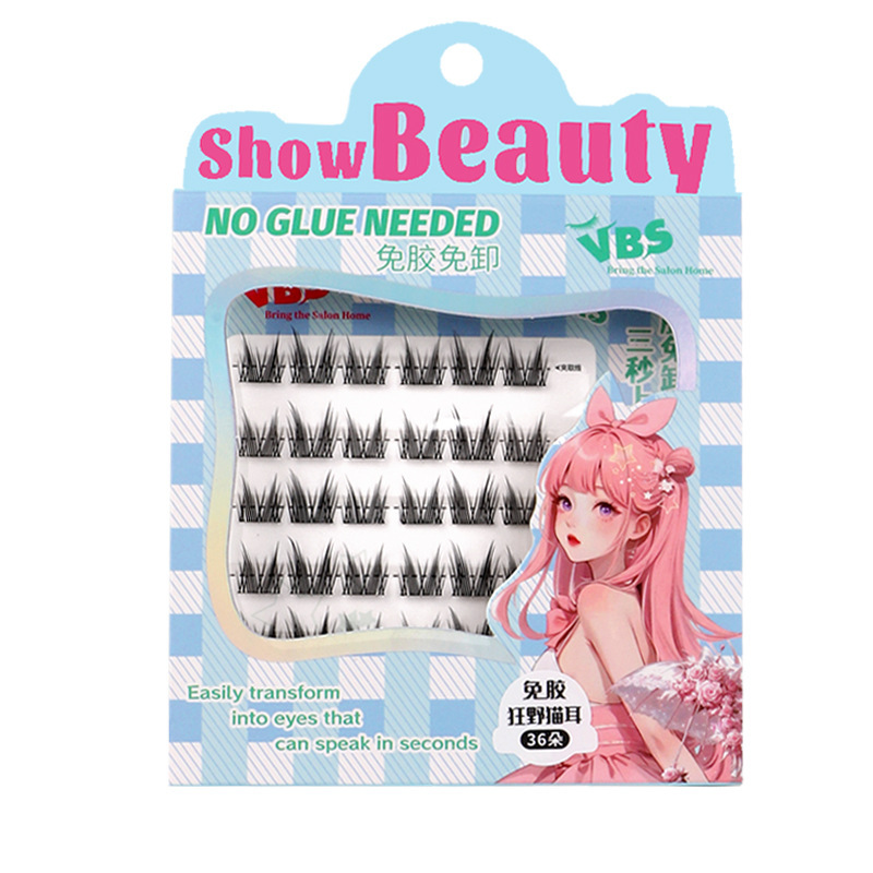 VBS Dreamy Girl 10-Row Glue-Free False Eyelashes