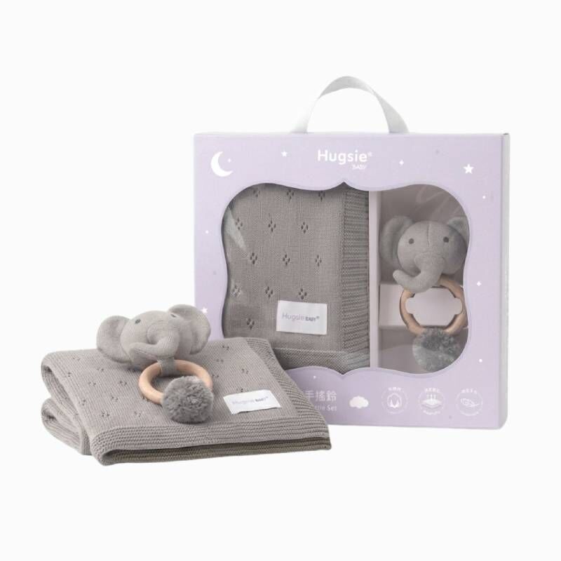 HugsieBABY 有機棉透透毯