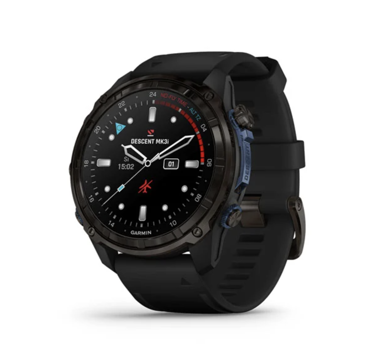 下星期到貨 - Garmin Descent MK3i - 51mm Sapphire Carbon Gray DLC Titanium 多功能運動及潛水電腦錶 (中英文版本)