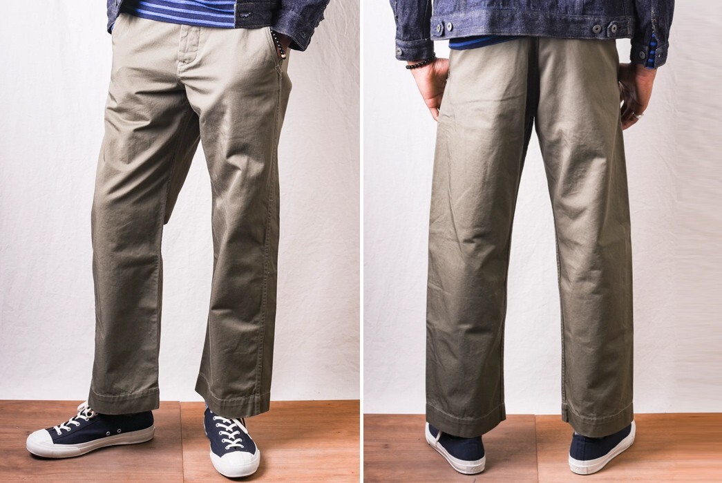 HOUSTON M-1941 Chino Trousers Olive Drab