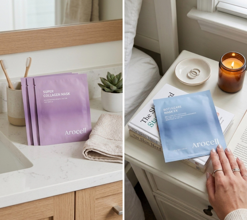 韓國 AROCELL 超級膠原再生水凝面膜 4片/盒