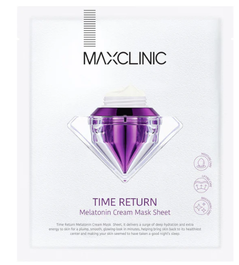 PP-P520-韓國MAXCLINIC 時光倒流褪黑素賦活面膜 (1片裝) [Exp 2026-8-4]（清倉貨品不退不換以不影響實際使用為準，現貨可新蒲崗倉庫即取）
