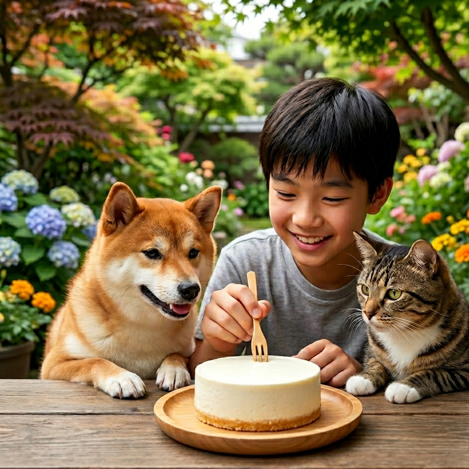 全港首創！人寵共享蛋糕 (豆腐仿芝士味 貓狗適用) 可加寵物頭像 (請預留三天時間備貨)