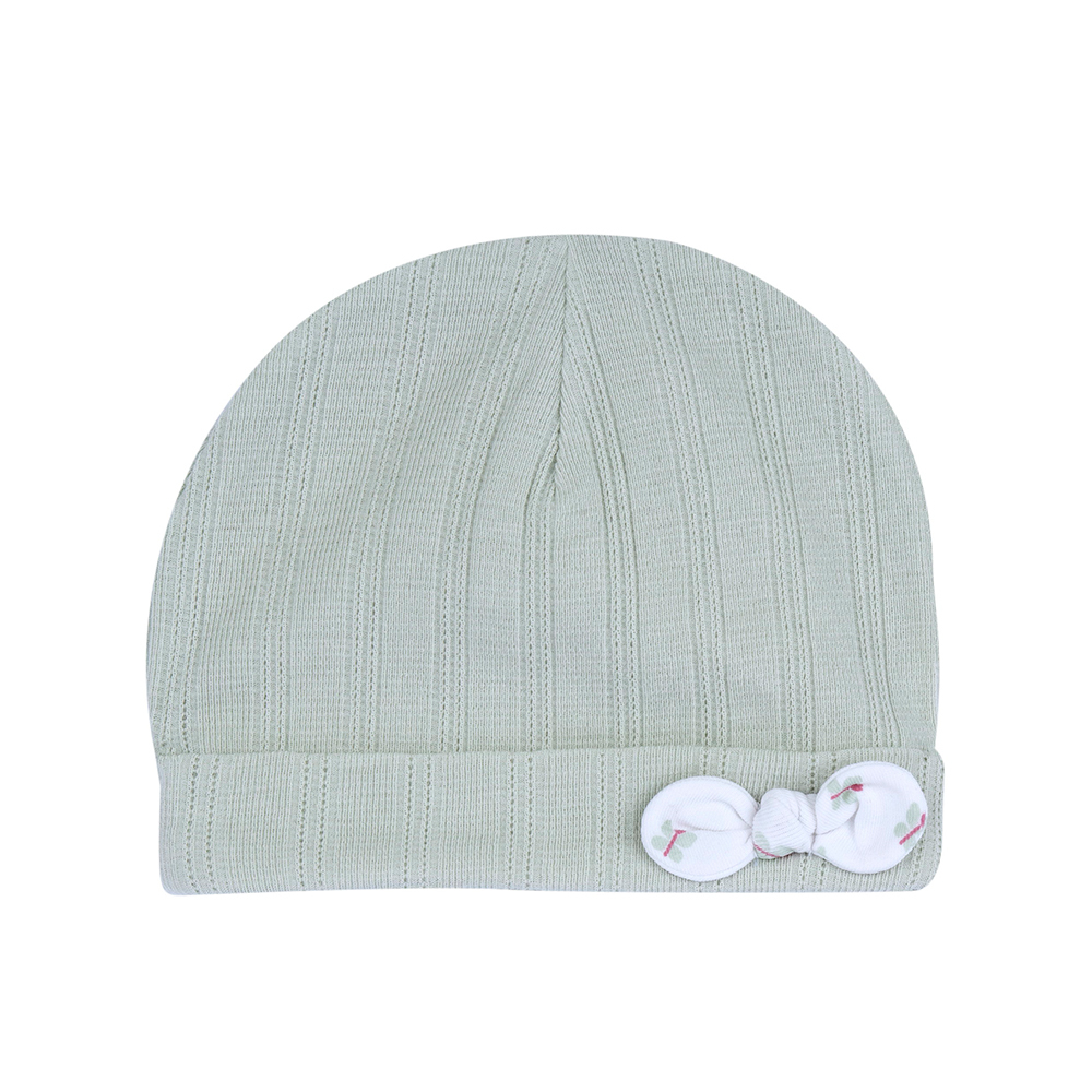 莫蘭迪花園-提織反折嬰兒帽