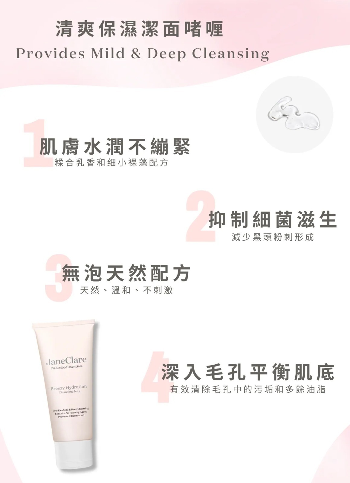 (7110) 清爽保濕潔面啫哩100ml【買一送一】