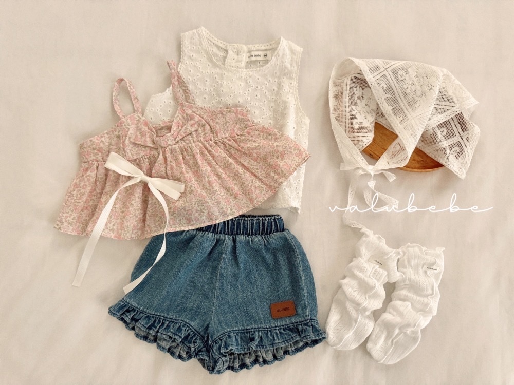 Valubebe 甜美小碎花細肩背心 / 2色