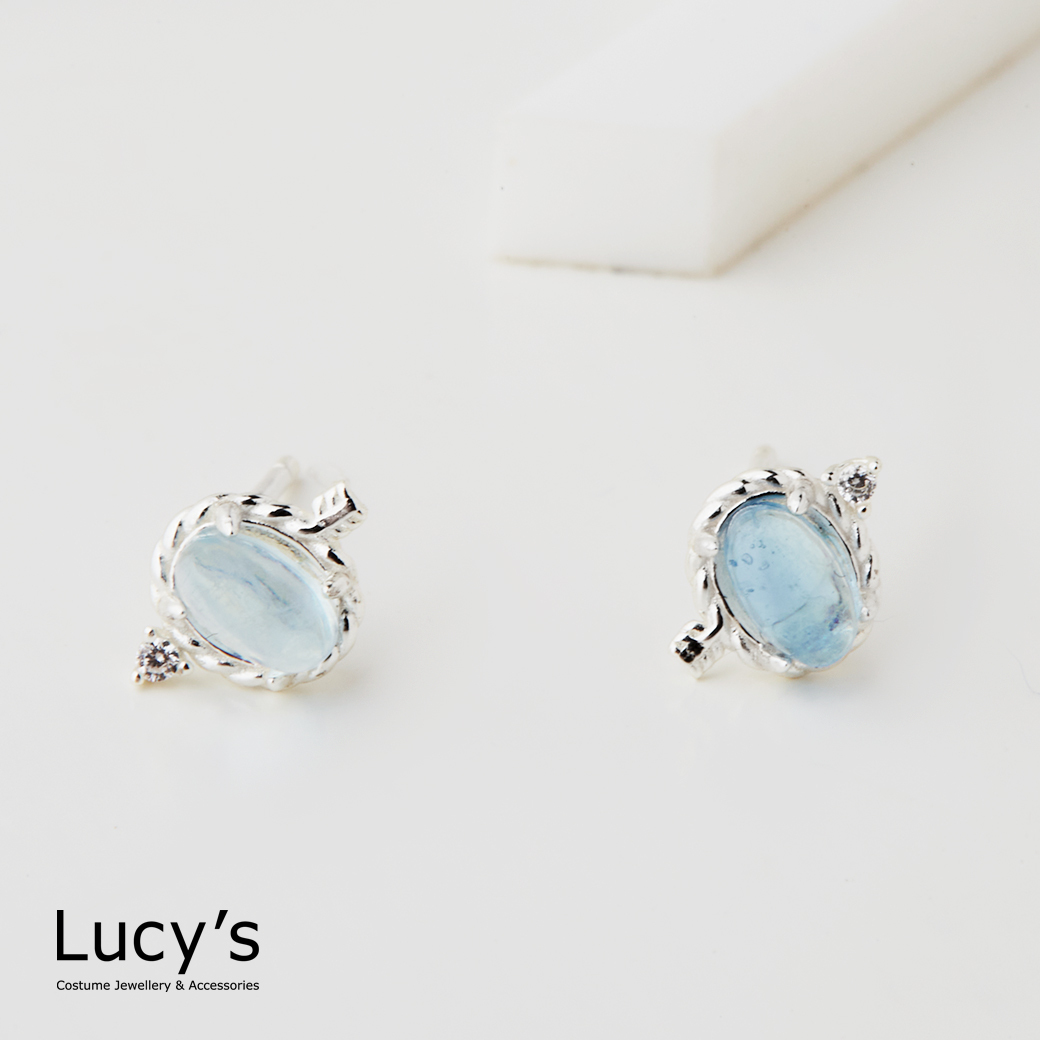 925純銀 光箭穿心 耳環 (130454)