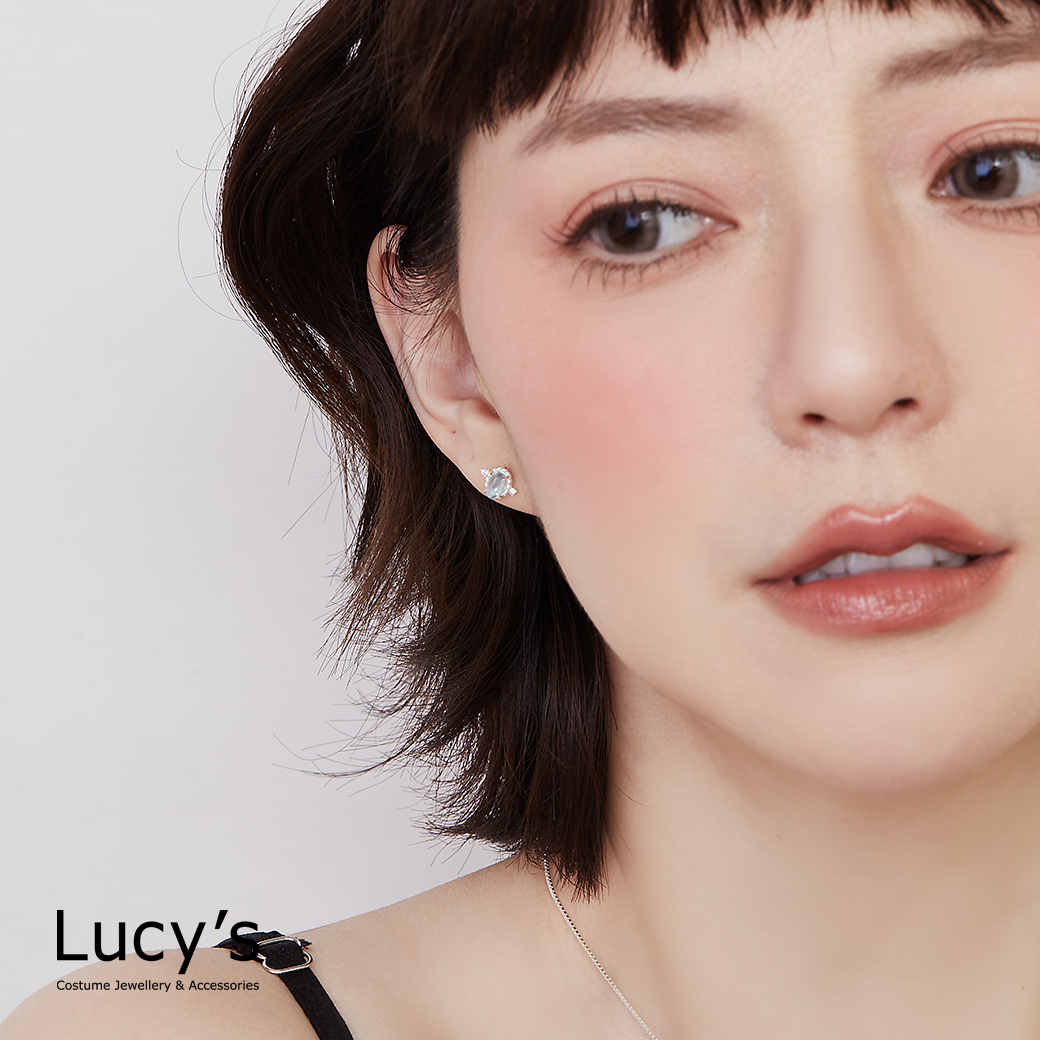 925純銀 光箭穿心 耳環 (130454)