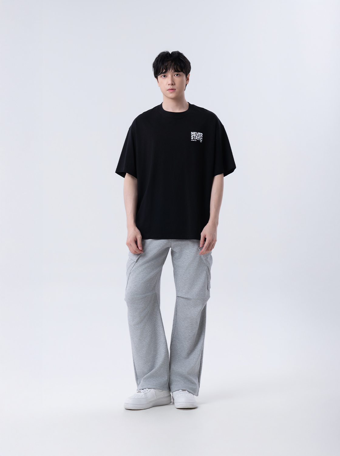 【期間限定】高質感斜紋紋理工裝長褲