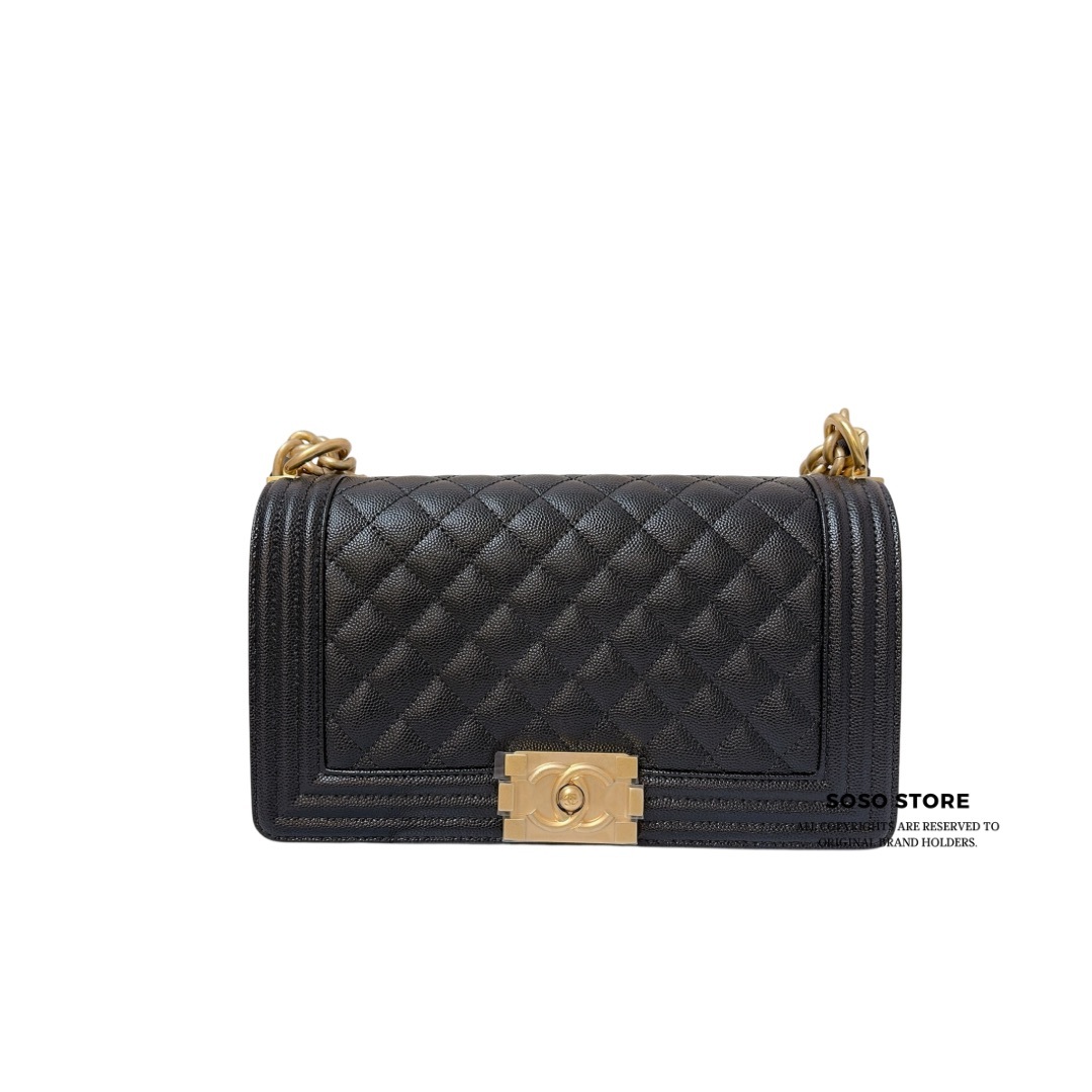 Chanel Boy Flap Bag - Black / GHW