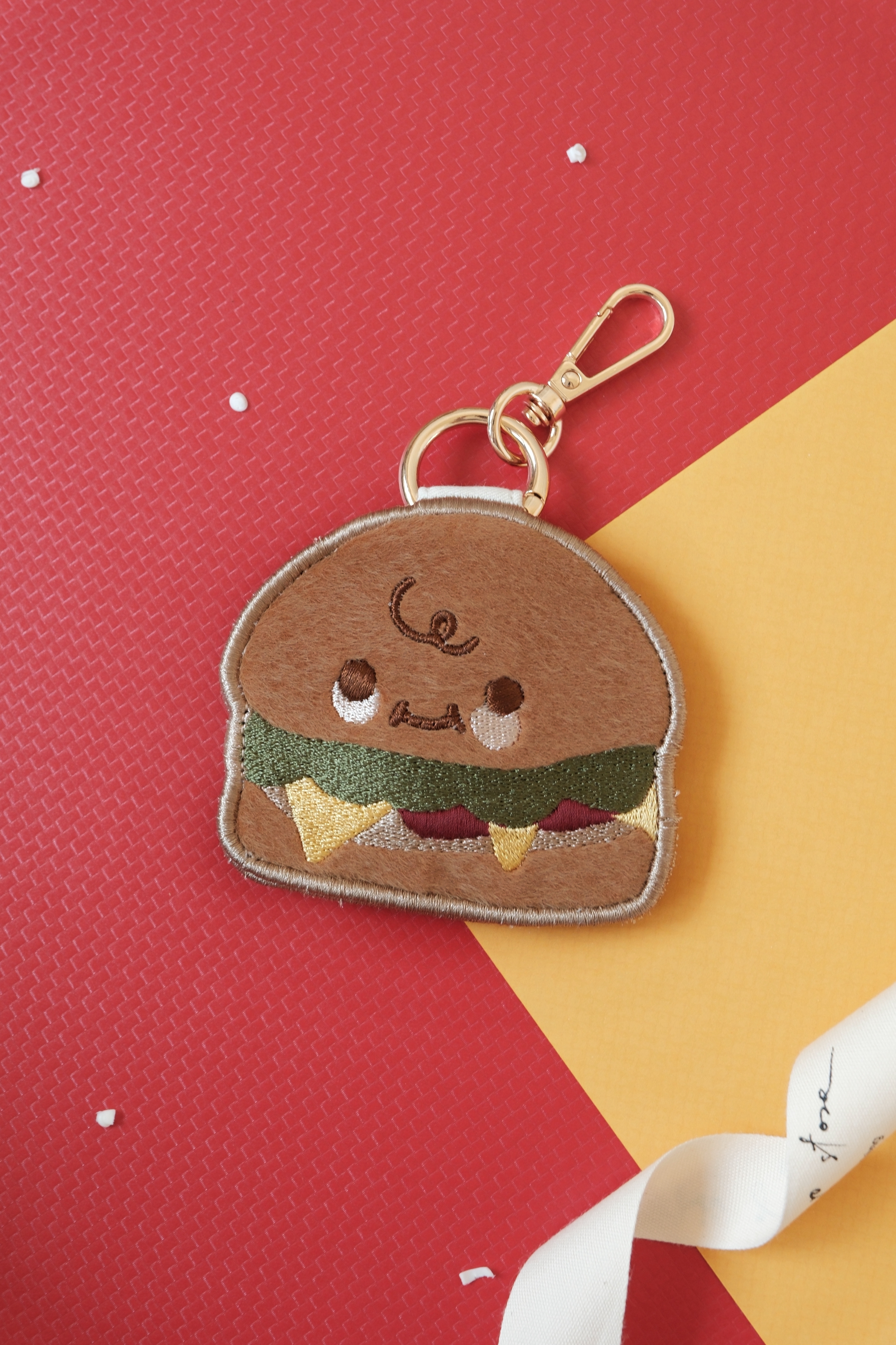 Hi Y.P store-刺繡鑰匙圈-獨家設計-漢堡