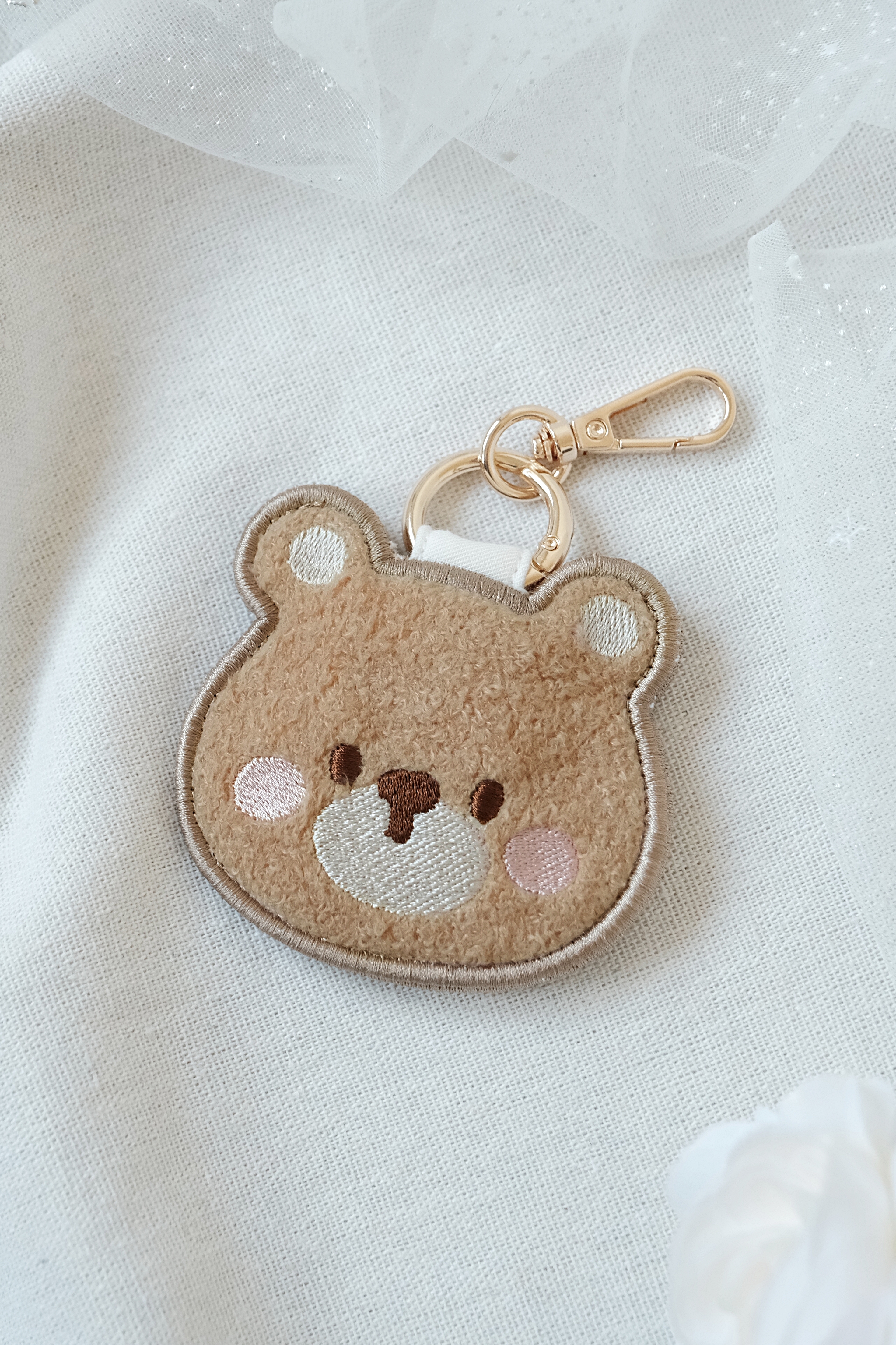 Hi Y.P store-刺繡鑰匙圈-獨家設計-軟糖熊