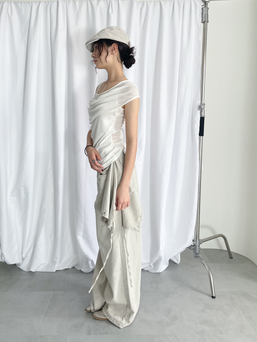 (designer!) draped double-layer cami