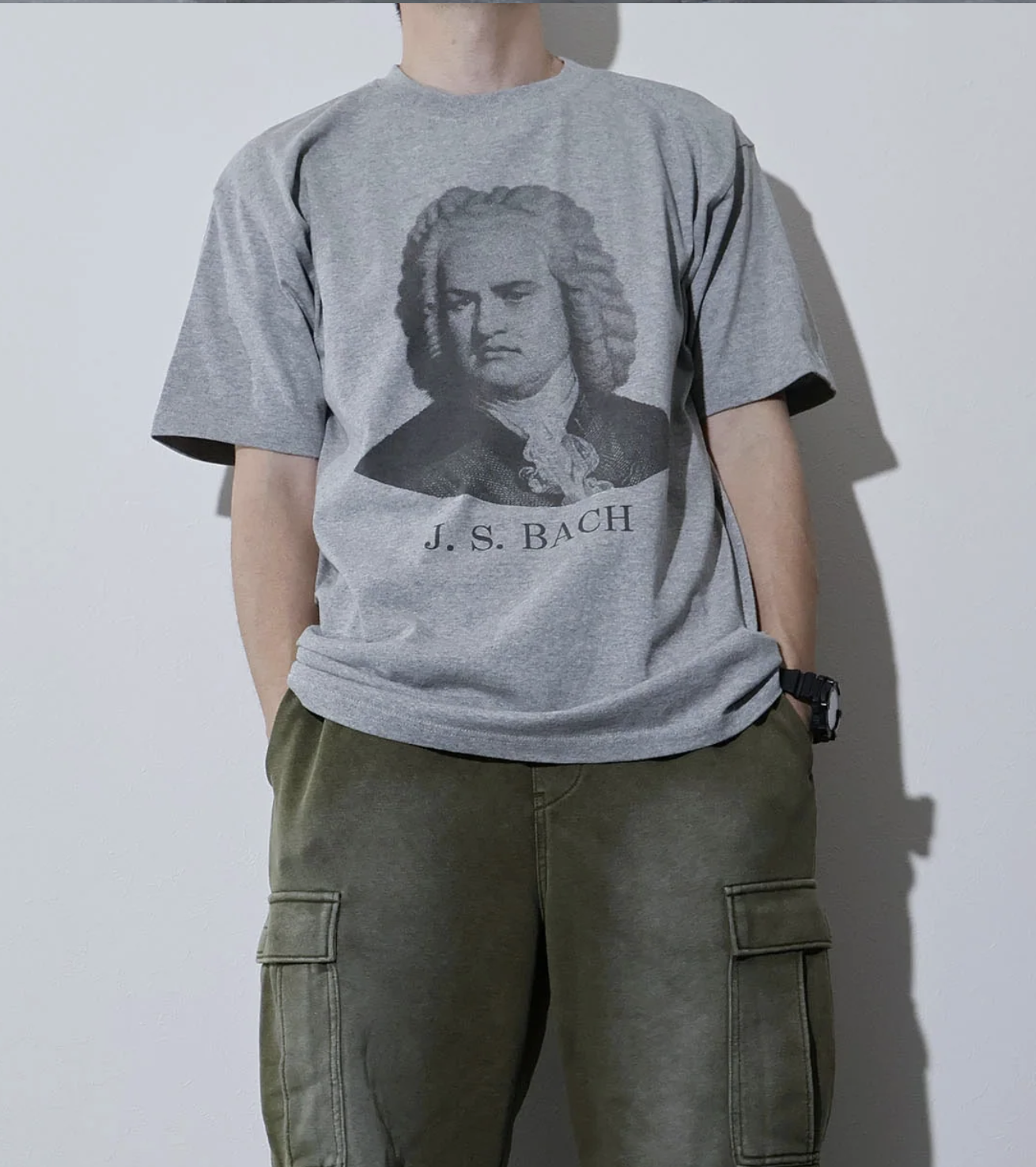 HOUSTON / HIGH MESH PRINT TEE (BACH)