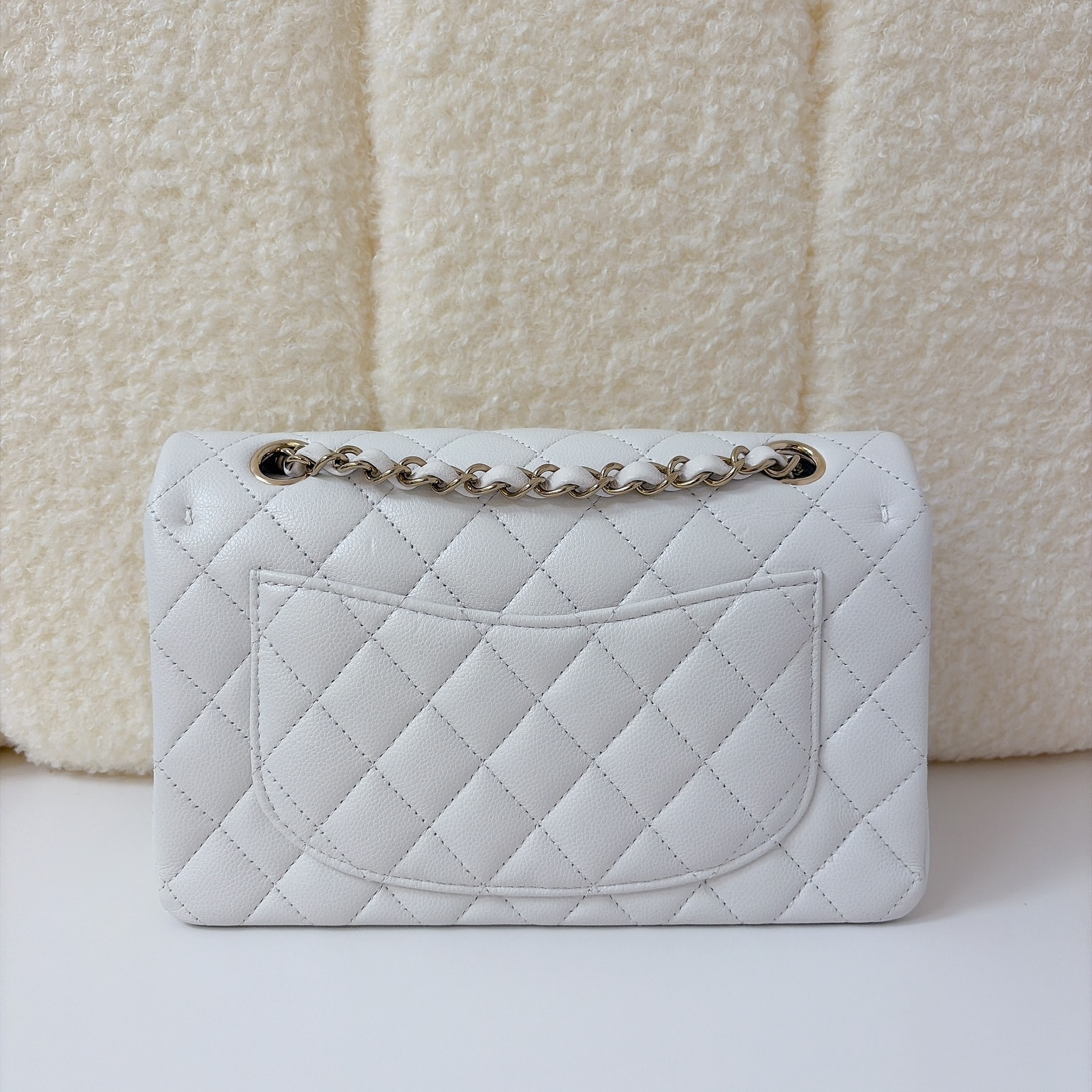 Chanel Flap Bag - White / SHW