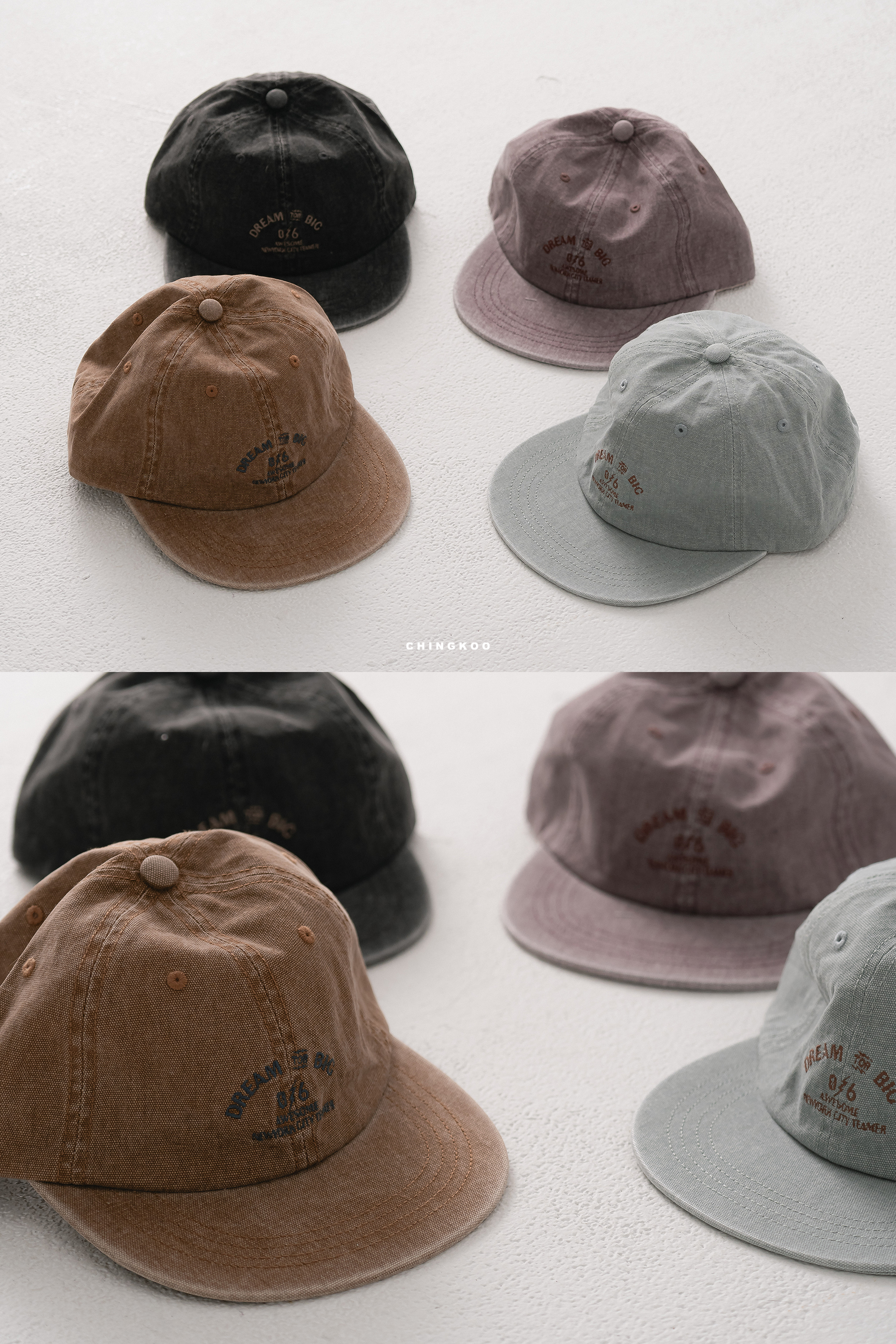 美式復古刺繡鴨舌帽 4色