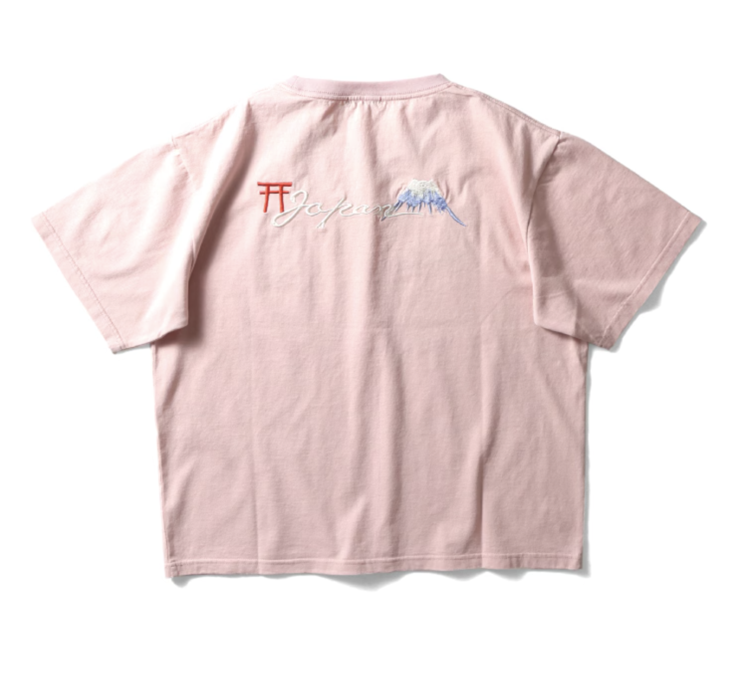 HOUSTON woman  EMBROIDERY TEE (MAIKO) / 刺繍半袖TEE